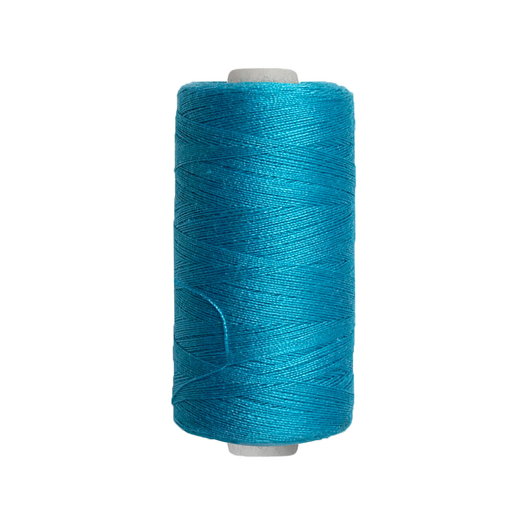 Fil en polyester bleu turquoise 500m