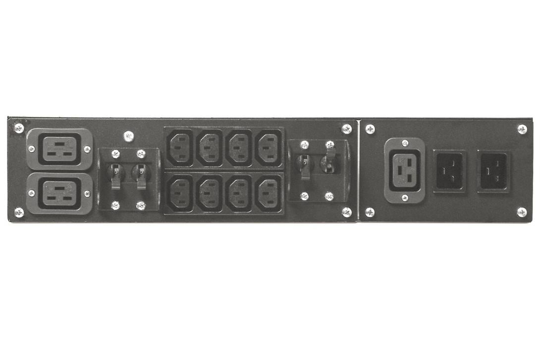 Service Bypass SBP5000RMI2U 32A BBM, 2x C19, 8x C13<br>Rack Service Bypass Panel