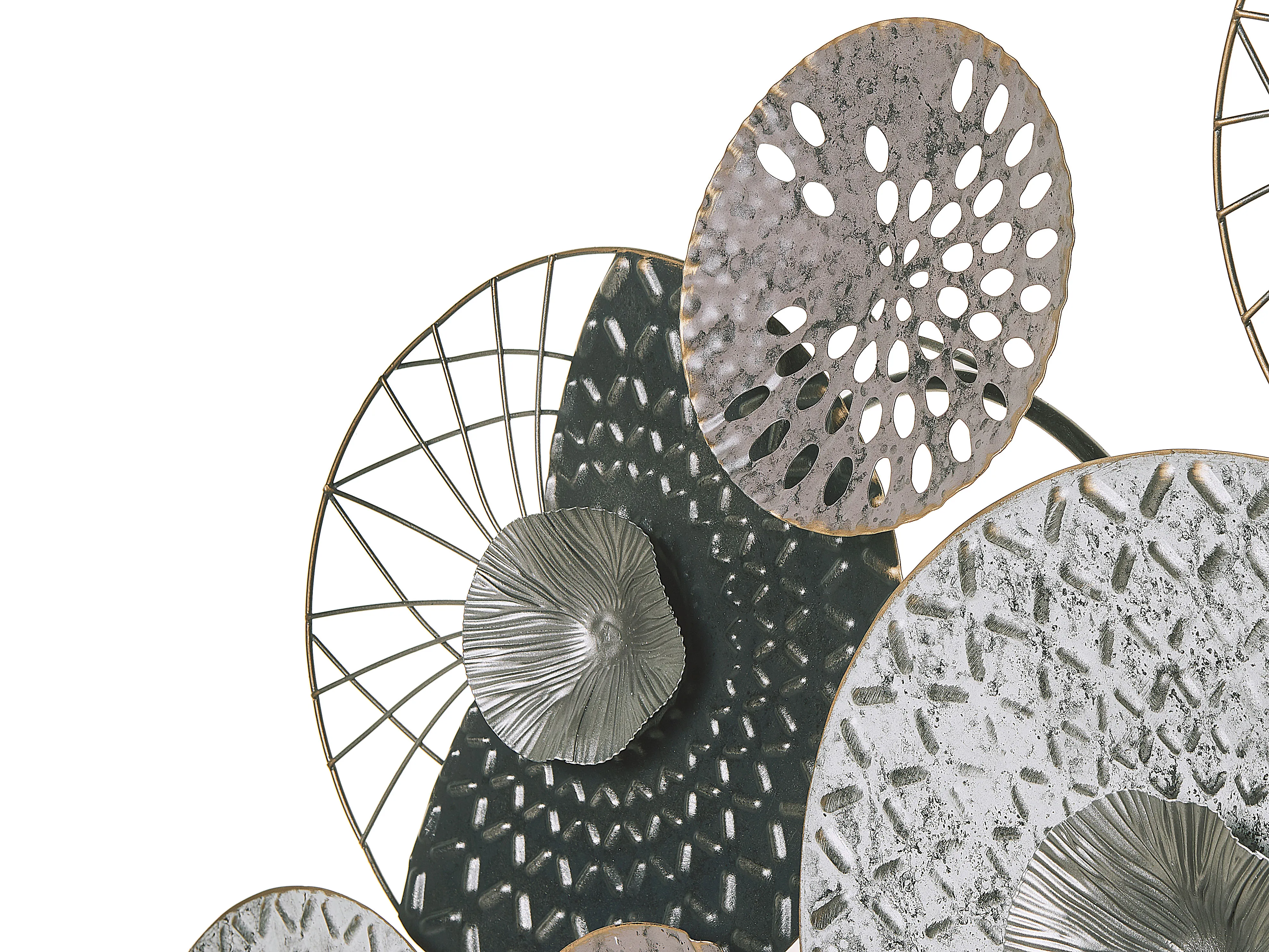 Wanddecoratie CESIUM Metaal 58 cm Zilver