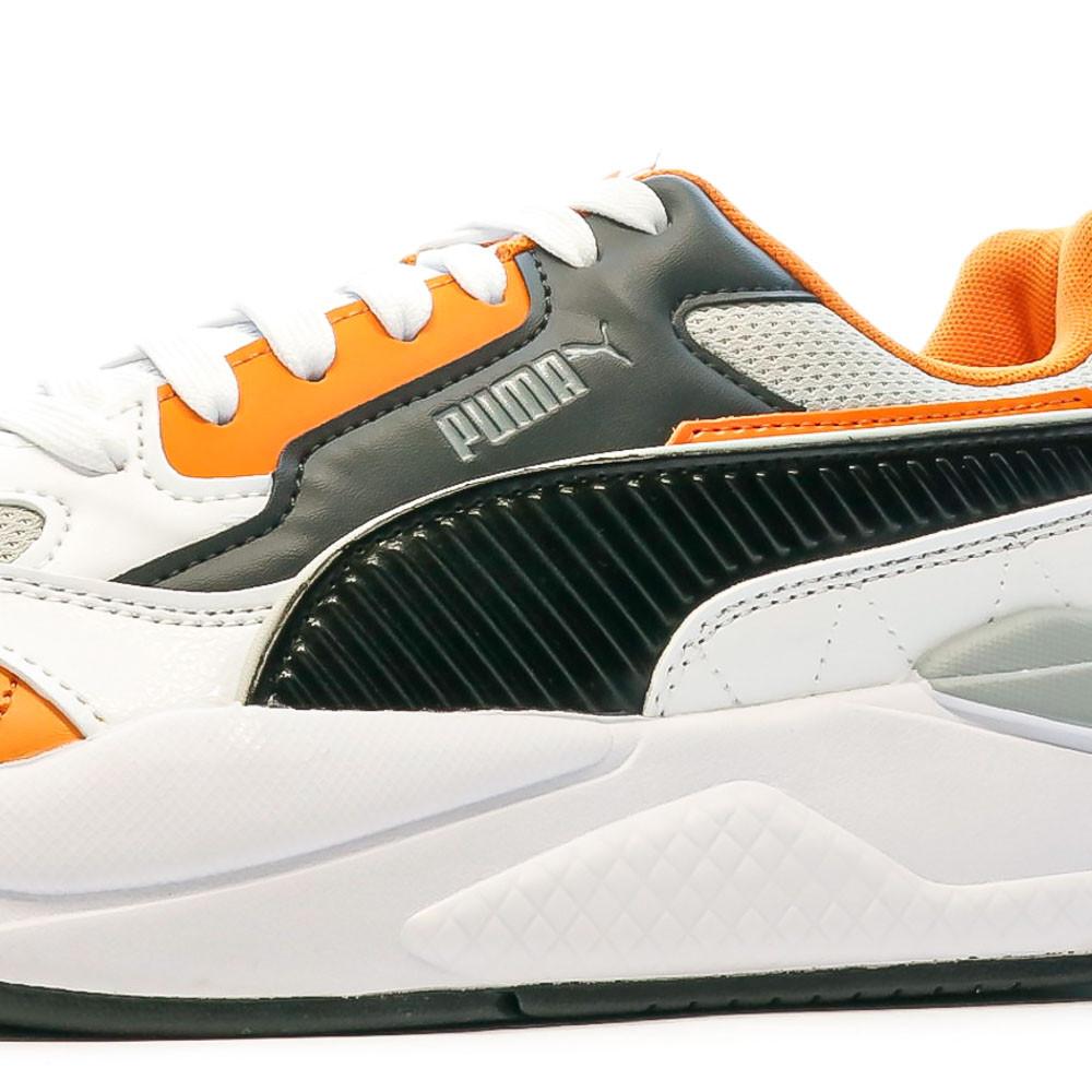 Puma Baskets Blanche/Noir/Orange Homme Puma X-ray 2 Square