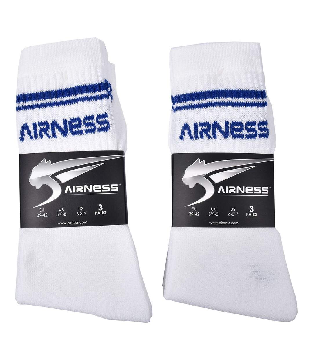 Chaussettes Homme AIRNESS Qualité et Confort-Assortiment modèles photos selon arrivages- Pack de 6 Paires CREW 41432