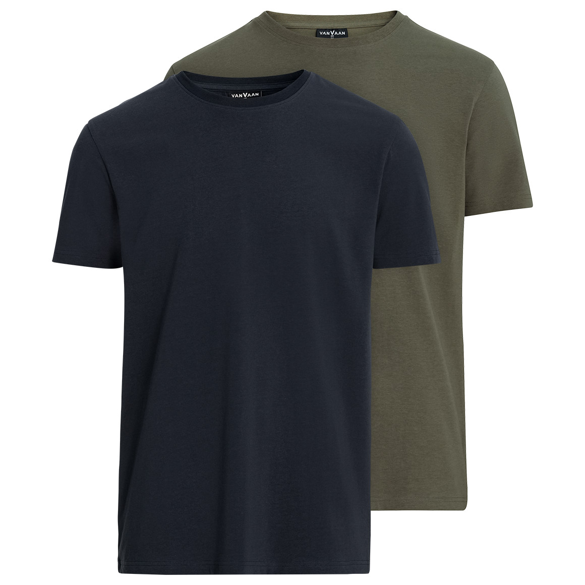VanVaan 2 Herren T-Shirts mit Rundhalsausschnitt dunkelgrün / dunkelblau