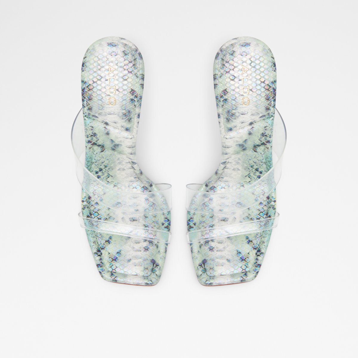 Aderra Light Green Women Mule Shoes