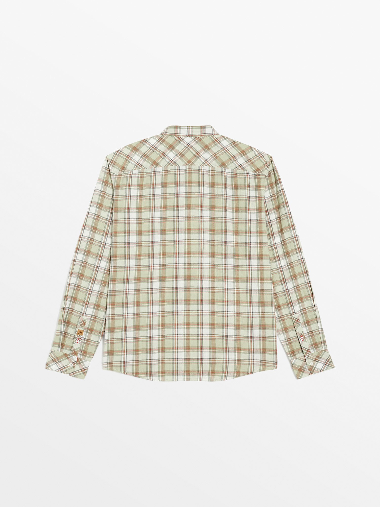 Chemise Homme A Grands Carreaux Kaki