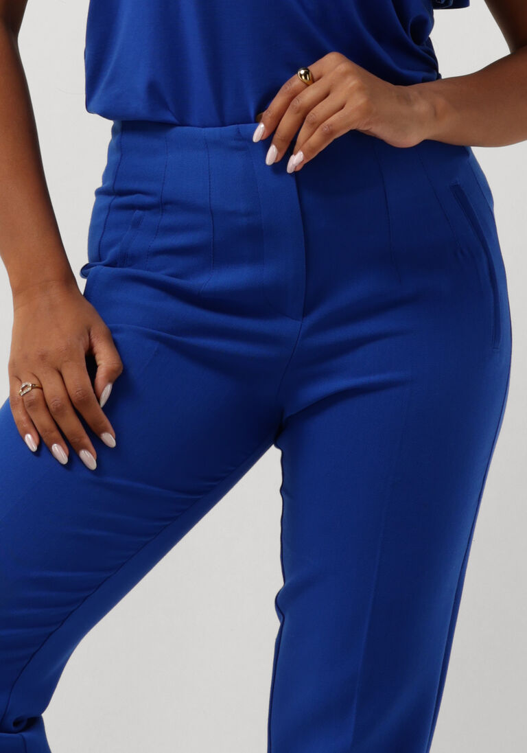 JANSEN AMSTERDAM blauwe jansen amsterdam pantalon wq440 woven high waisted ankle pants