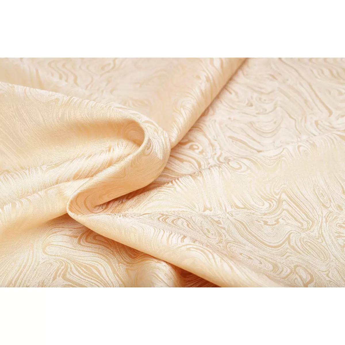 Nachtvorhang Jacquard Moiré Beige