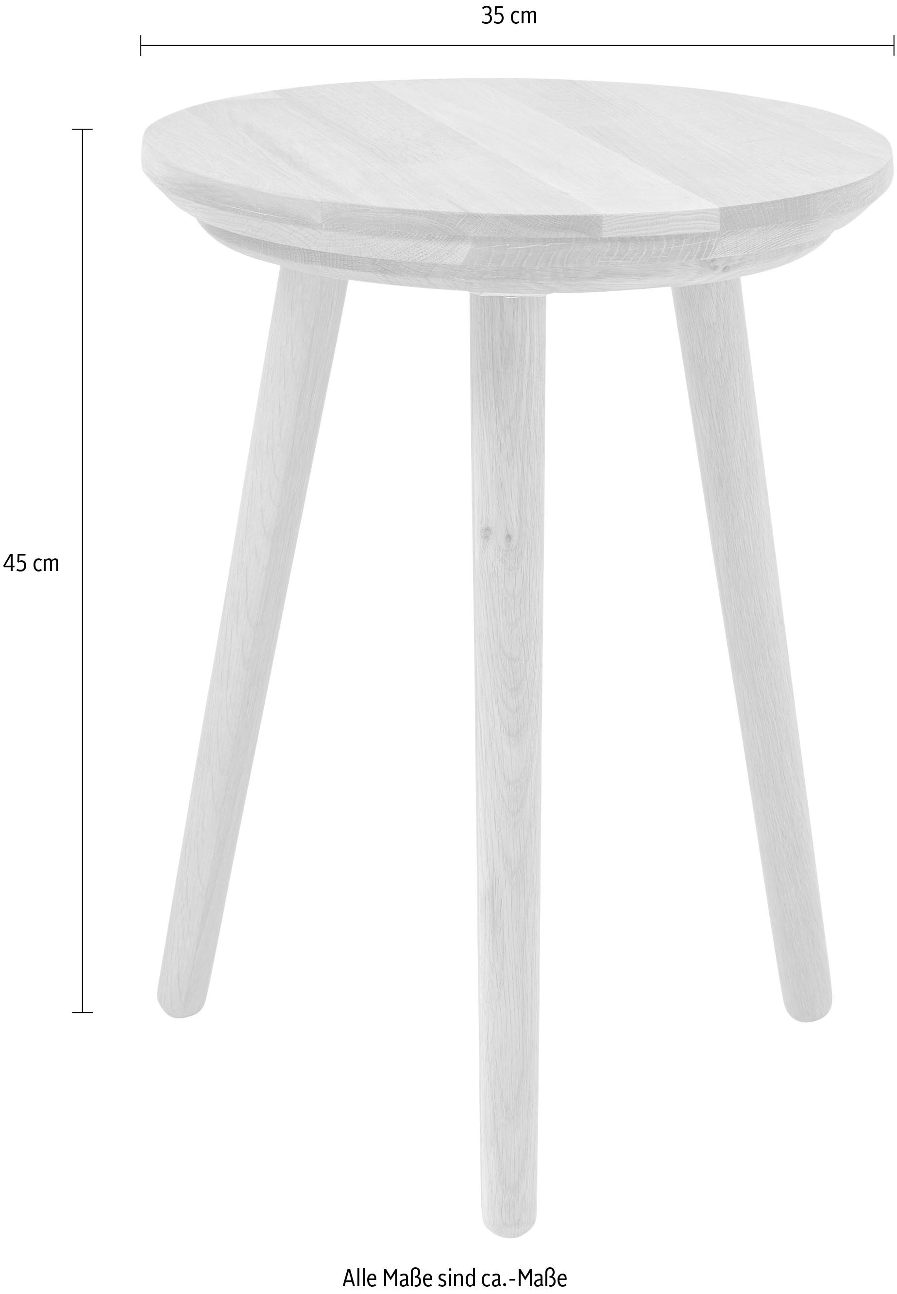 MCA furniture Sitzhocker »Agra, TOPSELLER!« Sitzhocker, Hocker, OTTOs Choice,  Holzhocker, Eiche Massiv geölt, klassisches Design