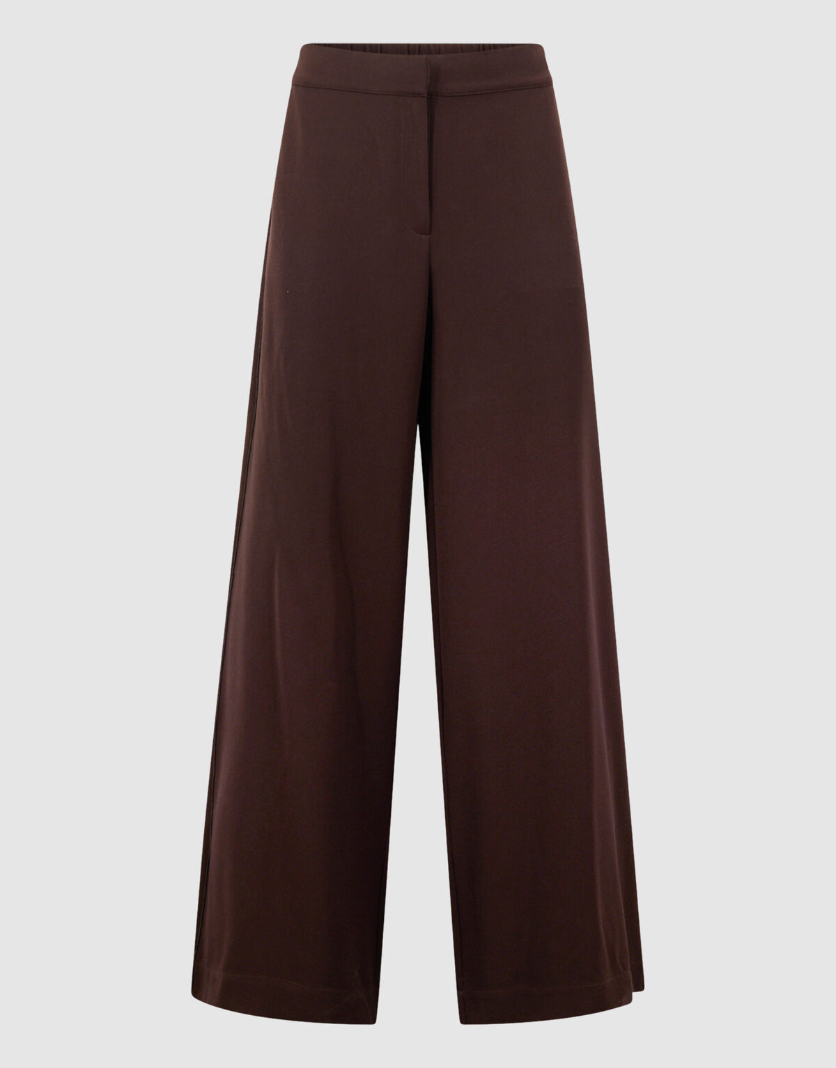 Wide Leg Broek Bruin