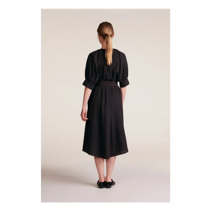BELLEPIECE Robe Derek Rayures Dobby | Gris foncé