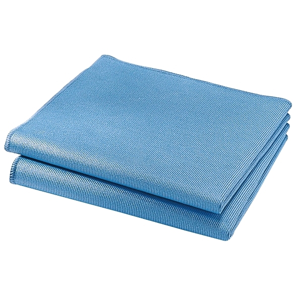 Lot de 2 chiffons microfibres spécial vitres