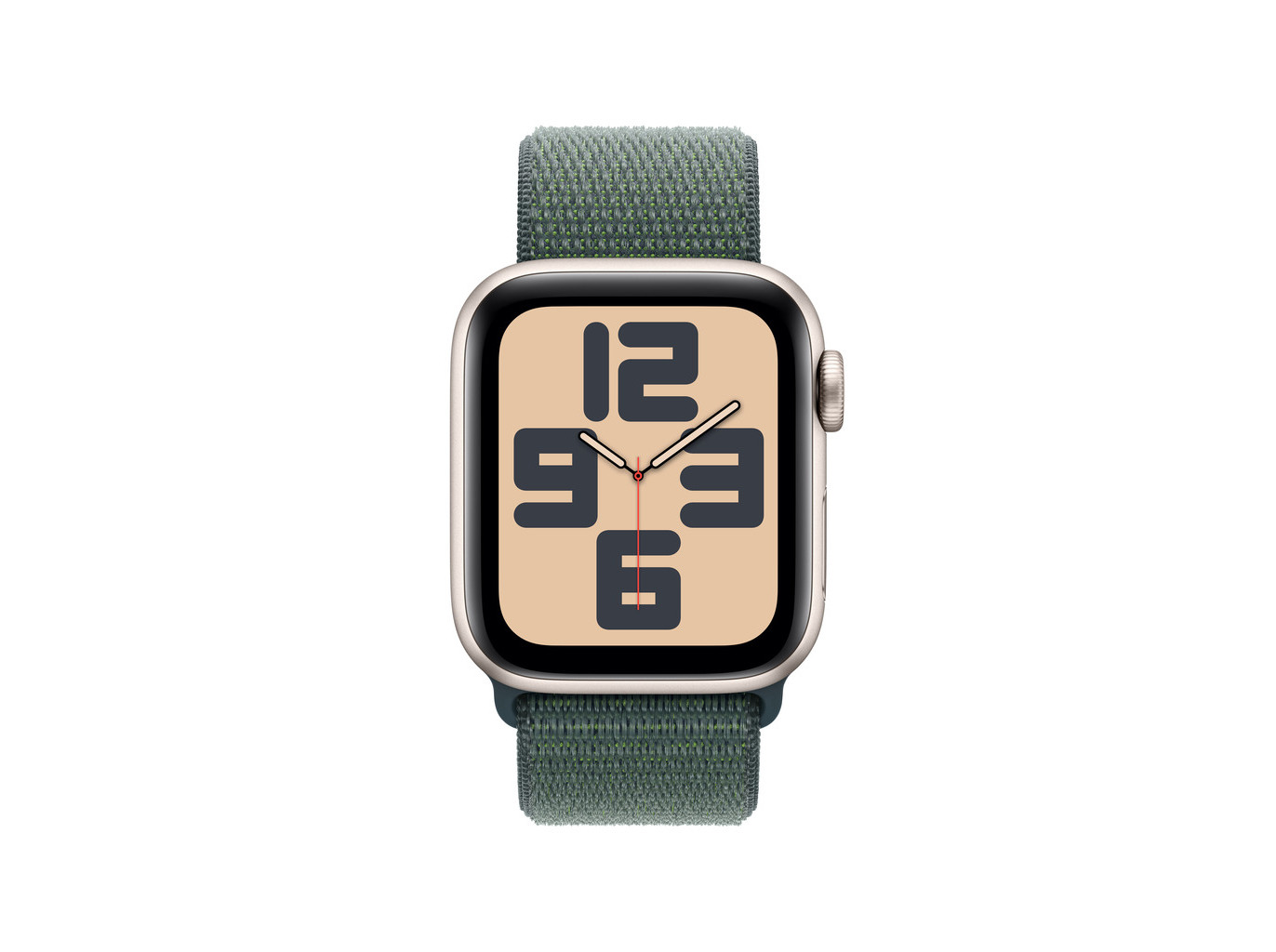 APPLE WATCH SE GPS 40MM LUZ DAS ESTRELAS COM BRACELETE LOOP DESPORTIVA VERDE LAGO