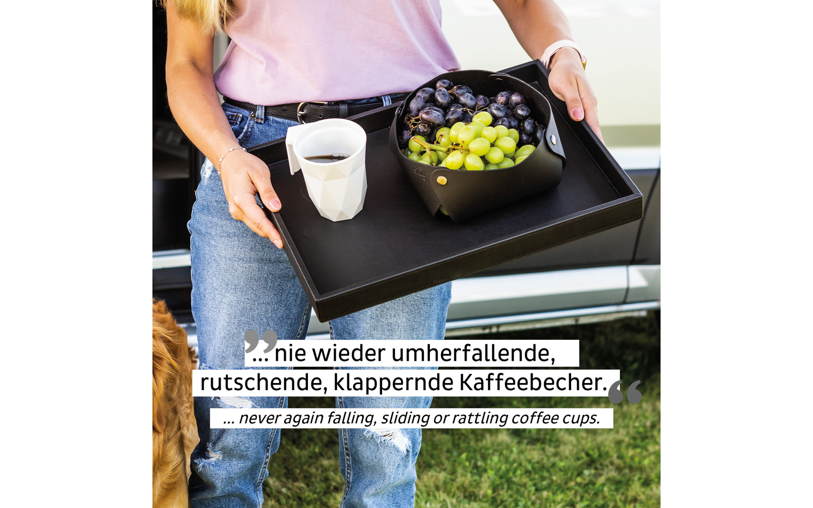 silwy® Magnet Kaffeebecher mit Metall-Nano-Gel-Pad und Deckel (0,3 l)