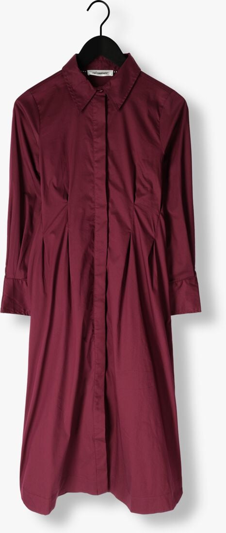 bordeaux co'couture midi jurk poppy shirt long dress