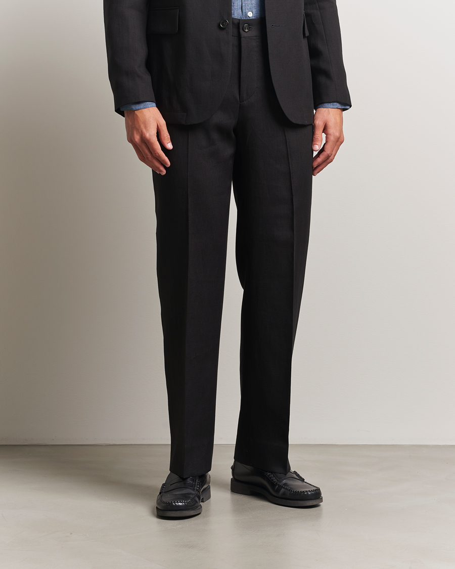 J.Lindeberg Gabi Super Linen Pants Black