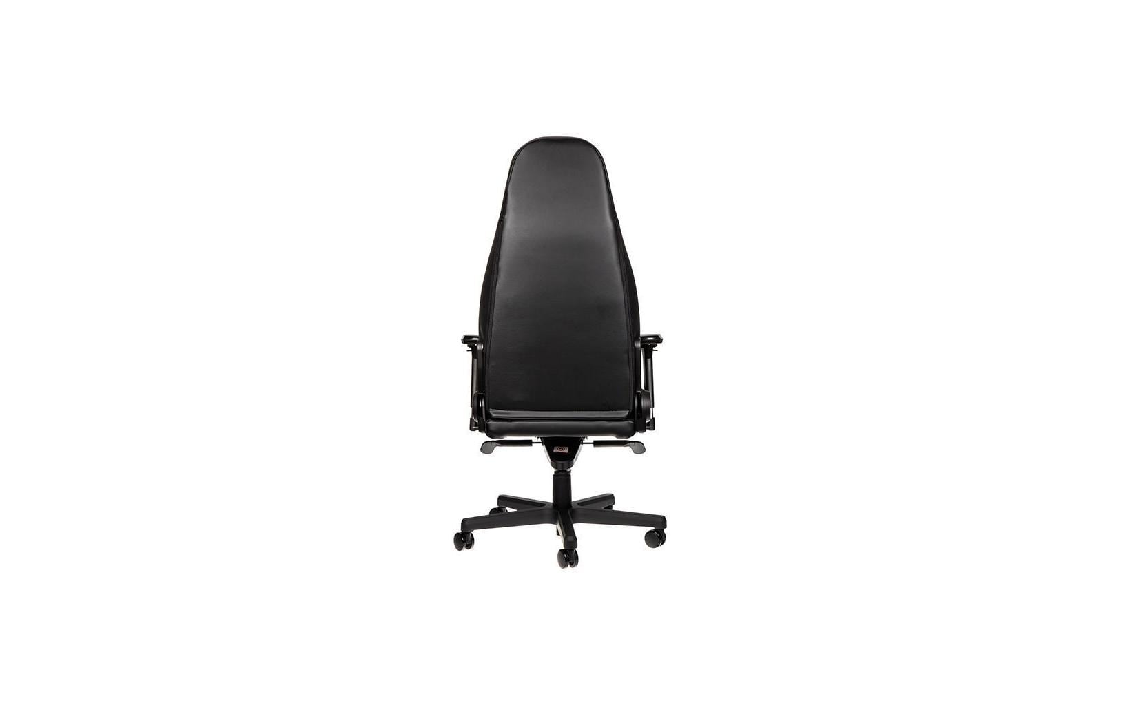 Gaming-Stuhl ICON Echtleder Schwarz<br>Echtleder-Computersessel