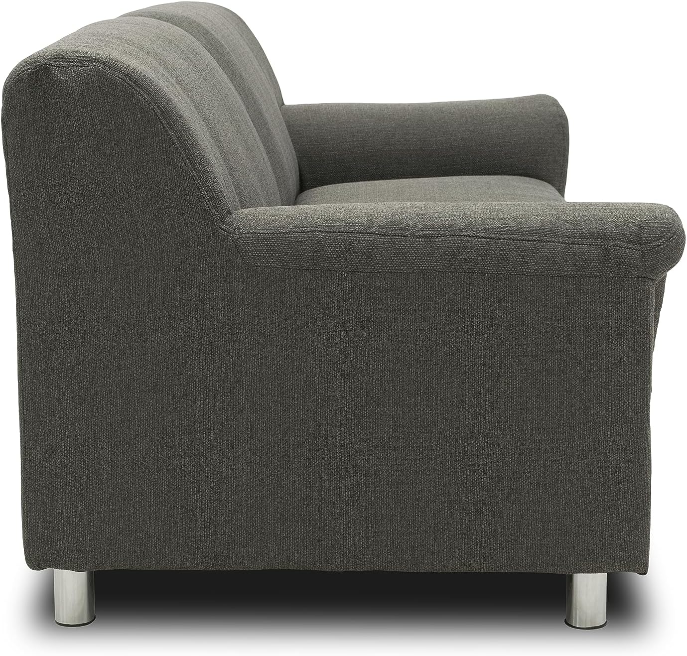 DOMO Collection Jamie Sofa 2er Couch, Garnitur 2 Sitzer, schlamm, 190 x 80 x 72 cm