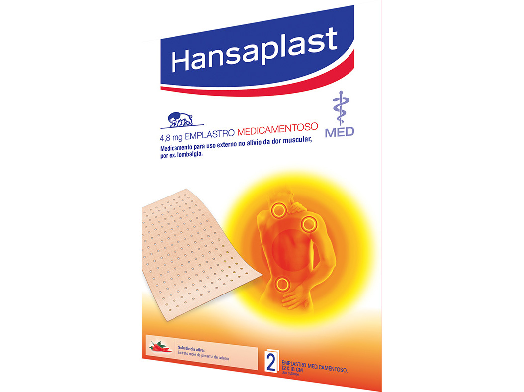 EMPLASTRO HANSAPLAST TÉRMICO 4.8MG 2UN