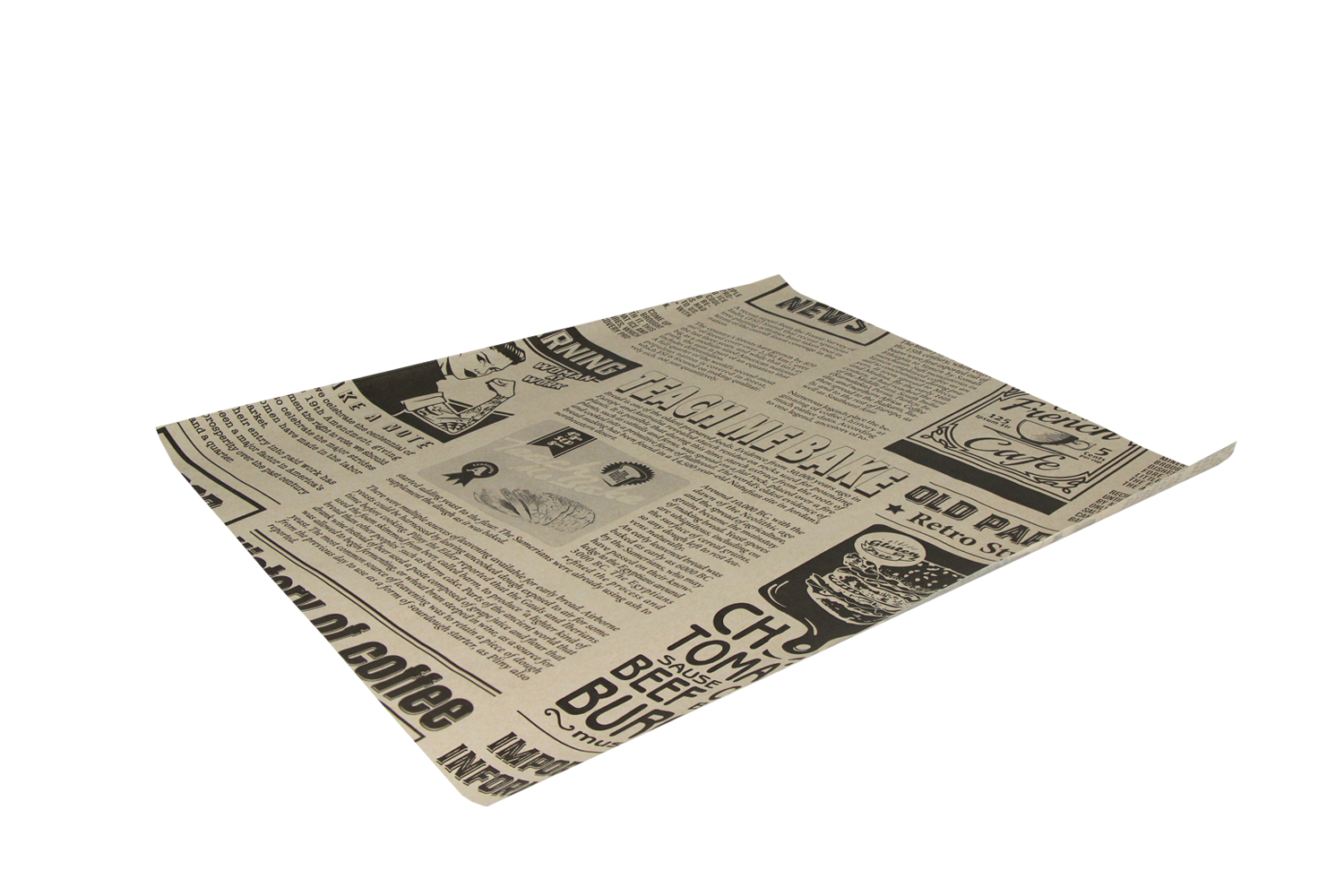 Vetvrij papier 33x38cm FSC® krant bruin
