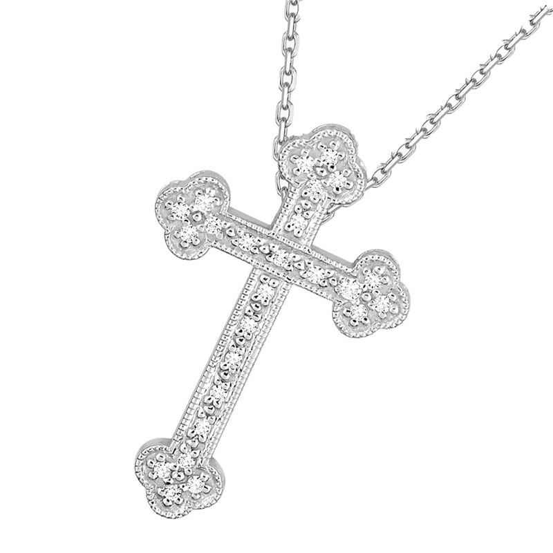 Collier Femme - Or 18 Carats - Diamant 0,1 Carats - Longueur : 42 cm