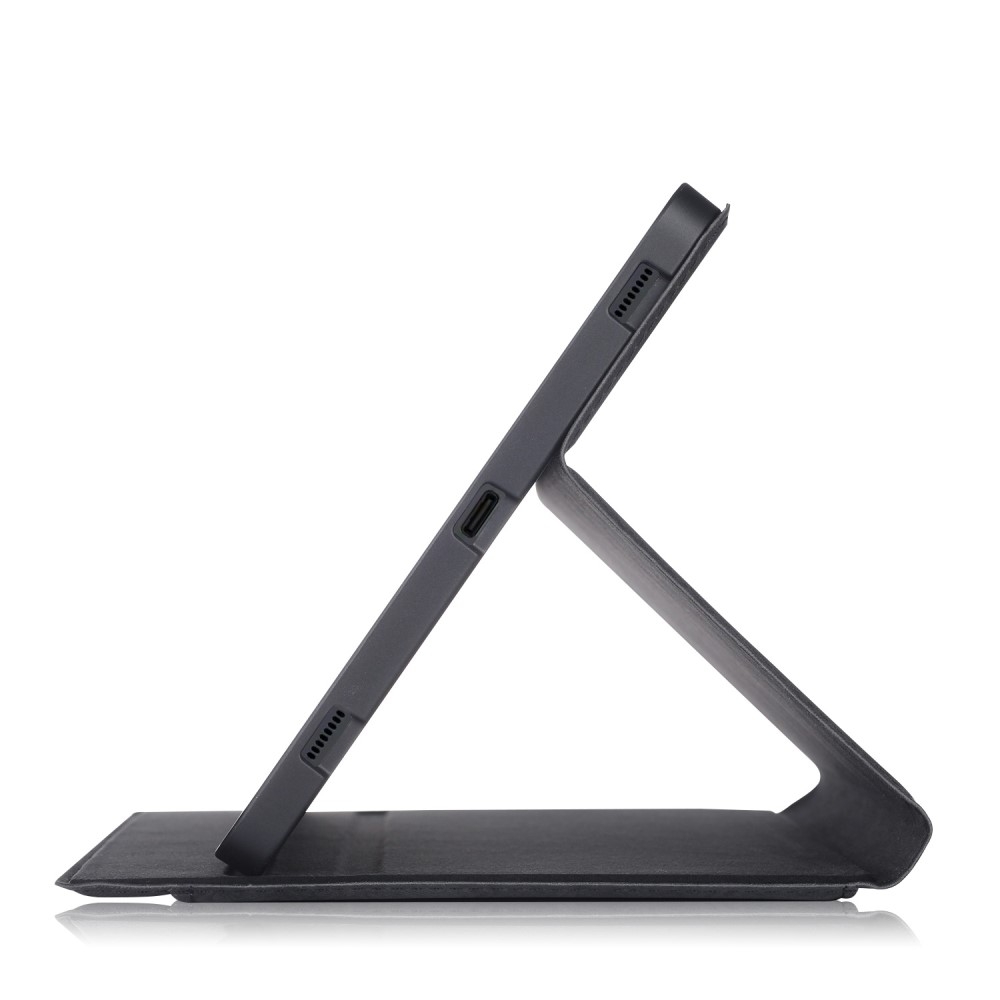 Samsung Galaxy Tab S8 / Tab S7 Vintage Leder Tasche Smart Case Hülle S-Pen Halterung - Schwarz