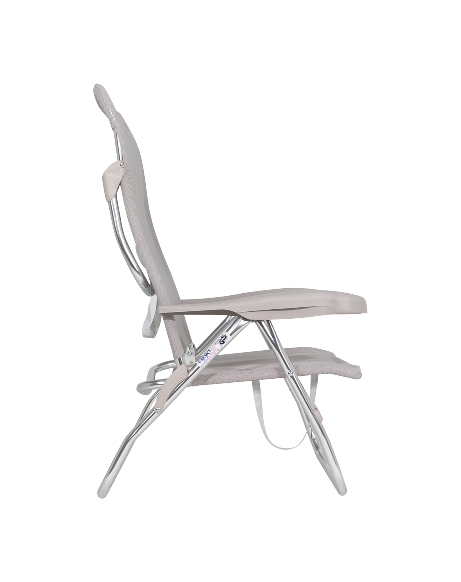 Crespo AL/223 Classic Strandstuhl / Liege hellgrau