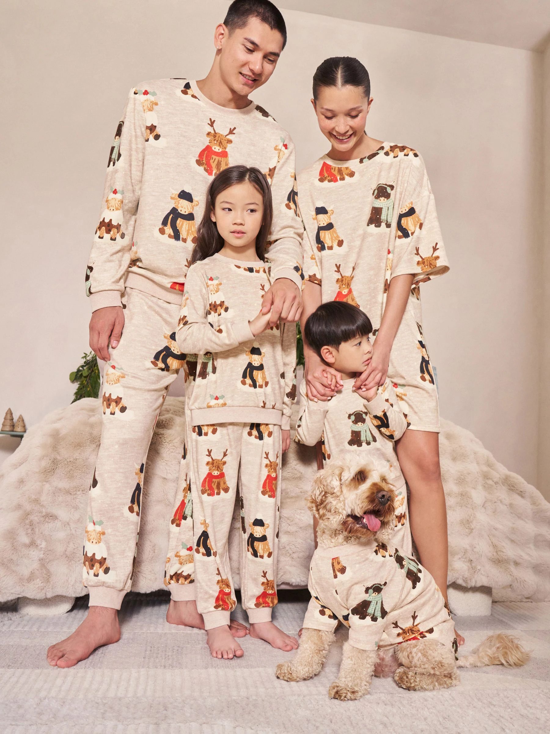 Havermout Hamish The Highland Cow - Matching Family Christmas Cosy Nightie