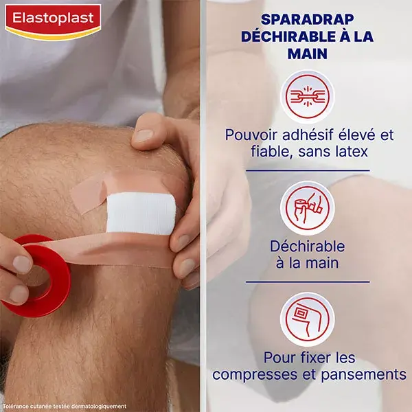 Fita adesiva clássica Elastoplast para primeiros socorros, 5 m x 2,5 cm