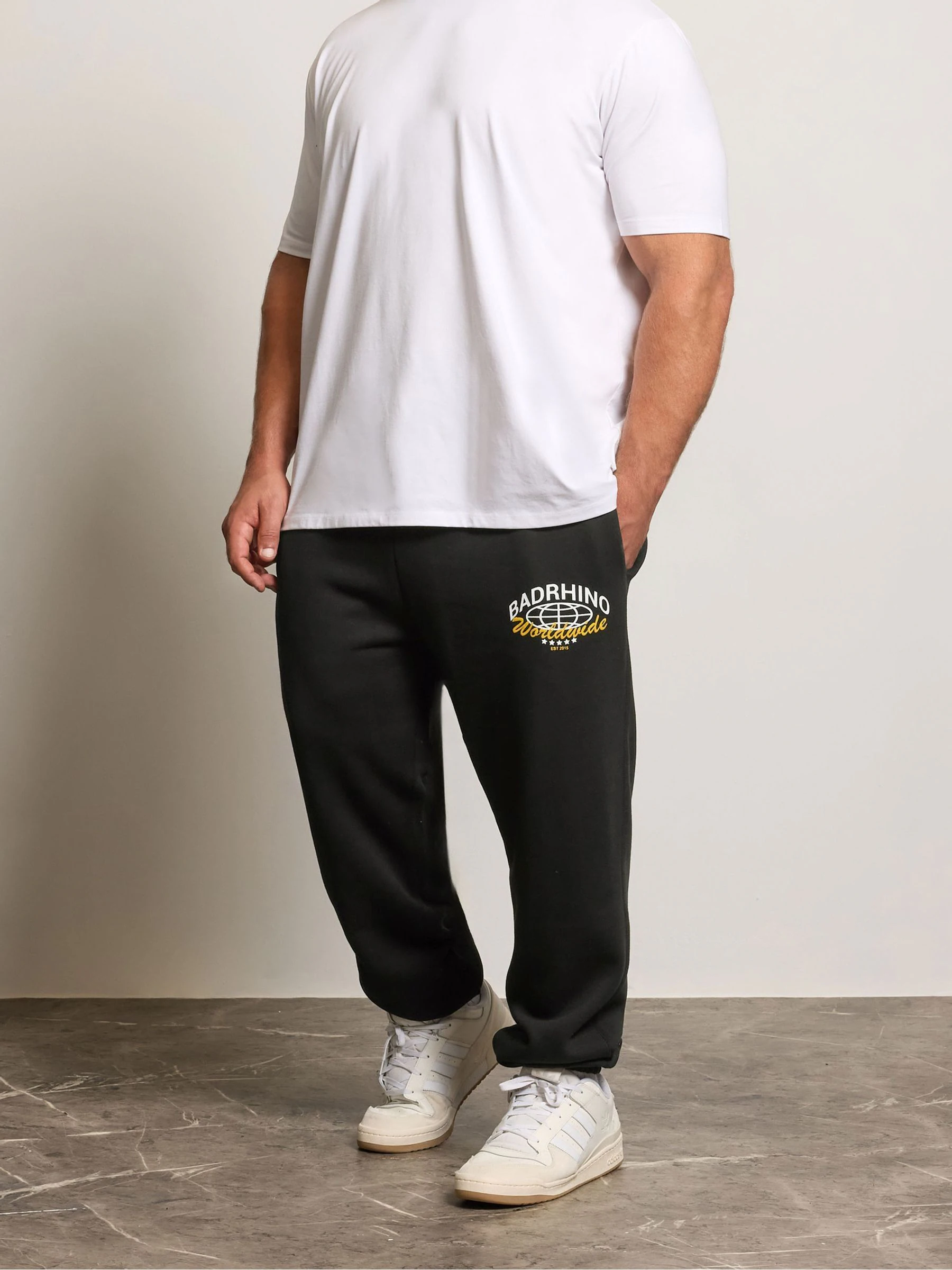 Zwart - BadRhino Big & Tall Worldwide joggingbroek