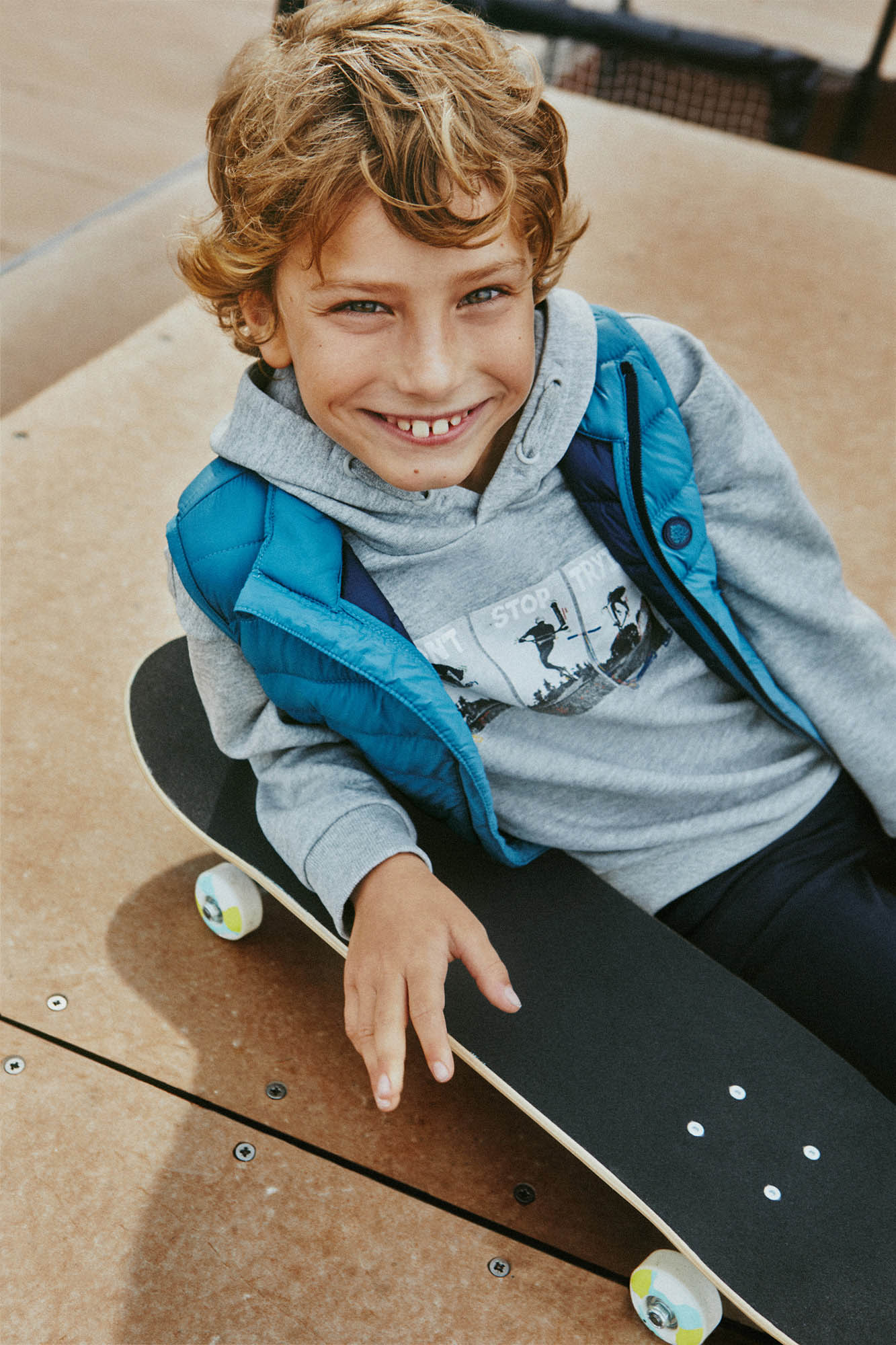 Moletom infantil para patinação
