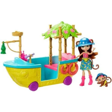 Mattel Enchantimals Dschungelwald Boot Merit Monkey