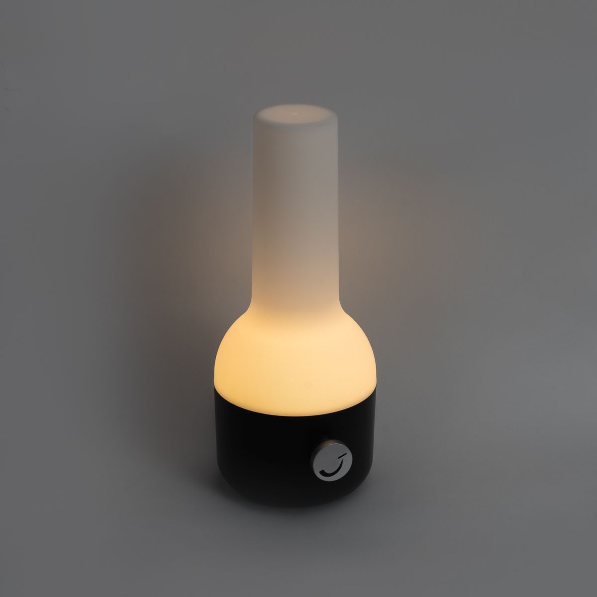 Buiten tafellamp zwart met wit incl. LED oplaadbaar IP44 - Haard