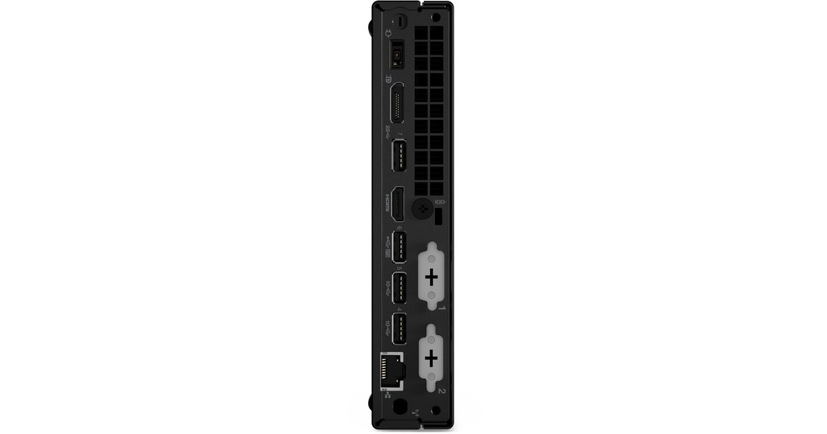 LenovoThinkCentre M70q Gen 4 (12E3001LMH) pc-systeem  (Zwart | Core i7-13700T | UHD Graphics 770 | 16 GB | 512 GB SSD)
