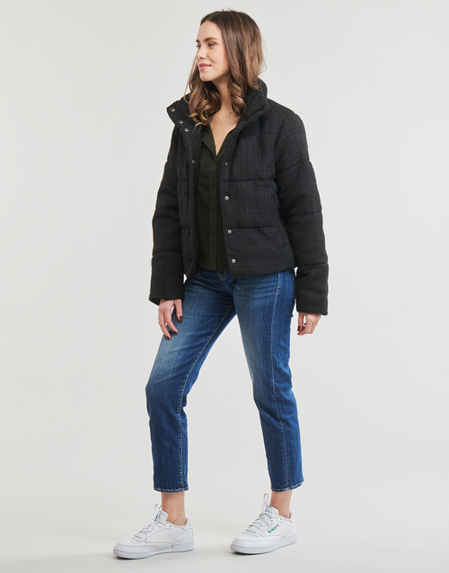 Only - ONLWIKI BOUCLE MIX PUFFER JACKET OTW - Noir