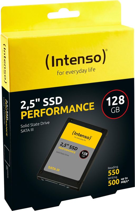 Intenso - SSD SATA III Performance - 128GB - 2,5 Inch - 3D NAND - 550 MB/s