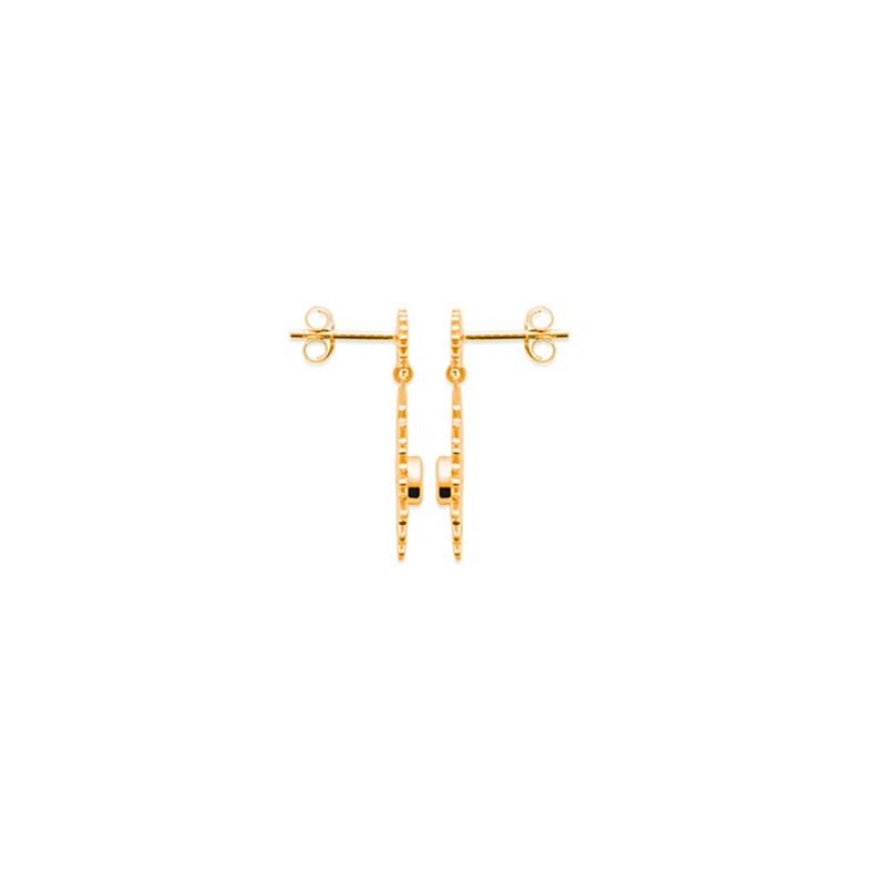 Boucles d'oreilles pendantes en plaqué or MIA - Bijoux Privés Discovery