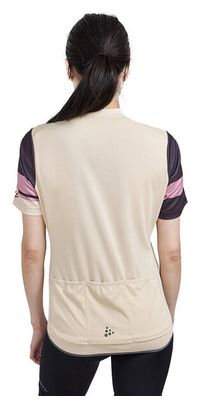 Maillot manches courtes Femme Craft Core Endur Beige Noir