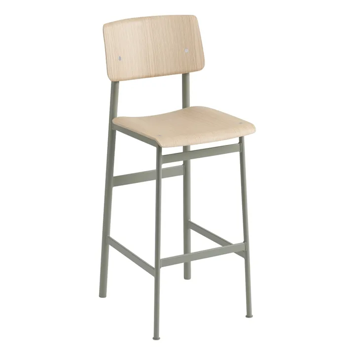 Muuto Tabouret de bar Loft 75 cm | Vert amande