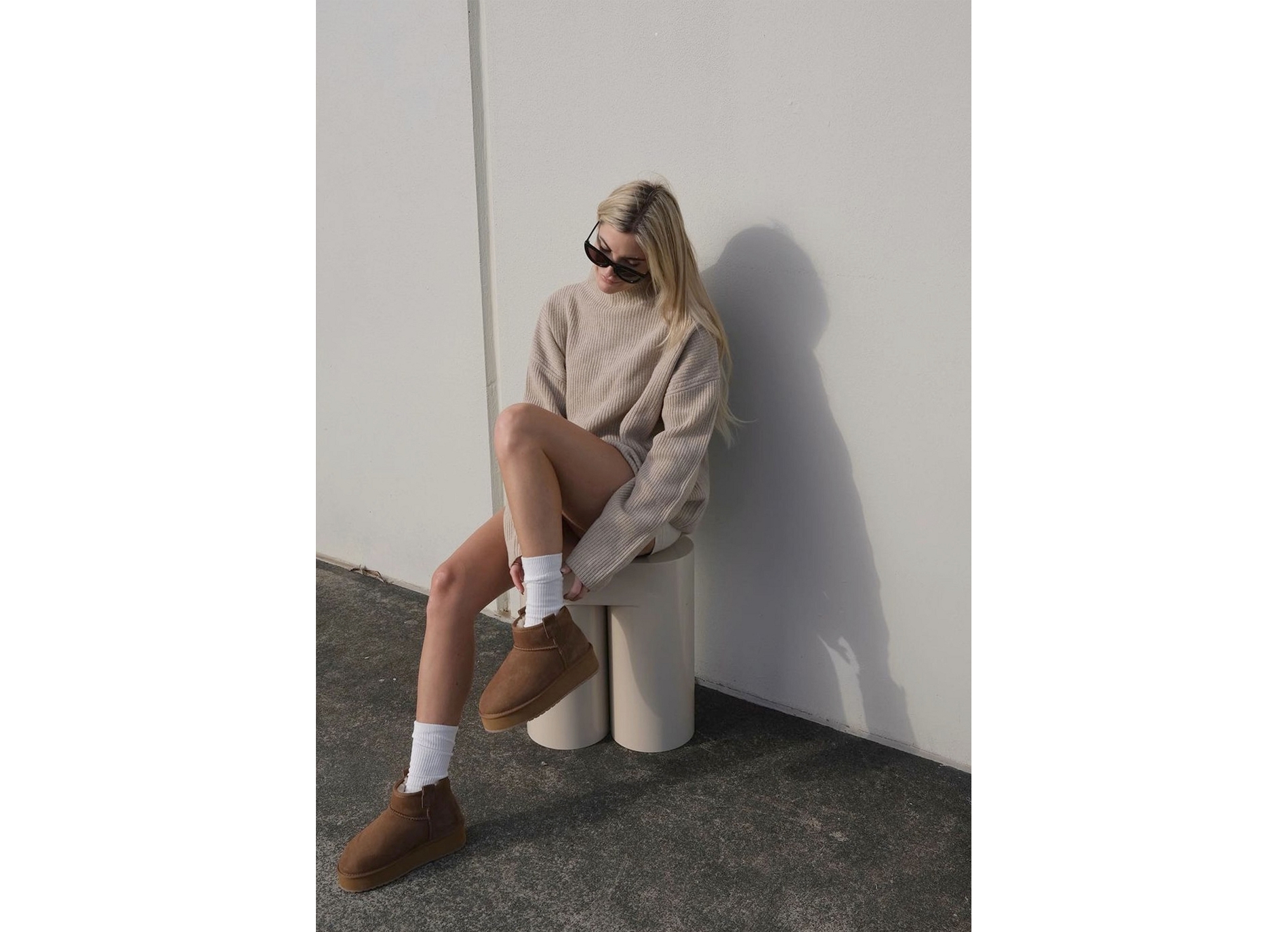 Foy flatform micro chestnut