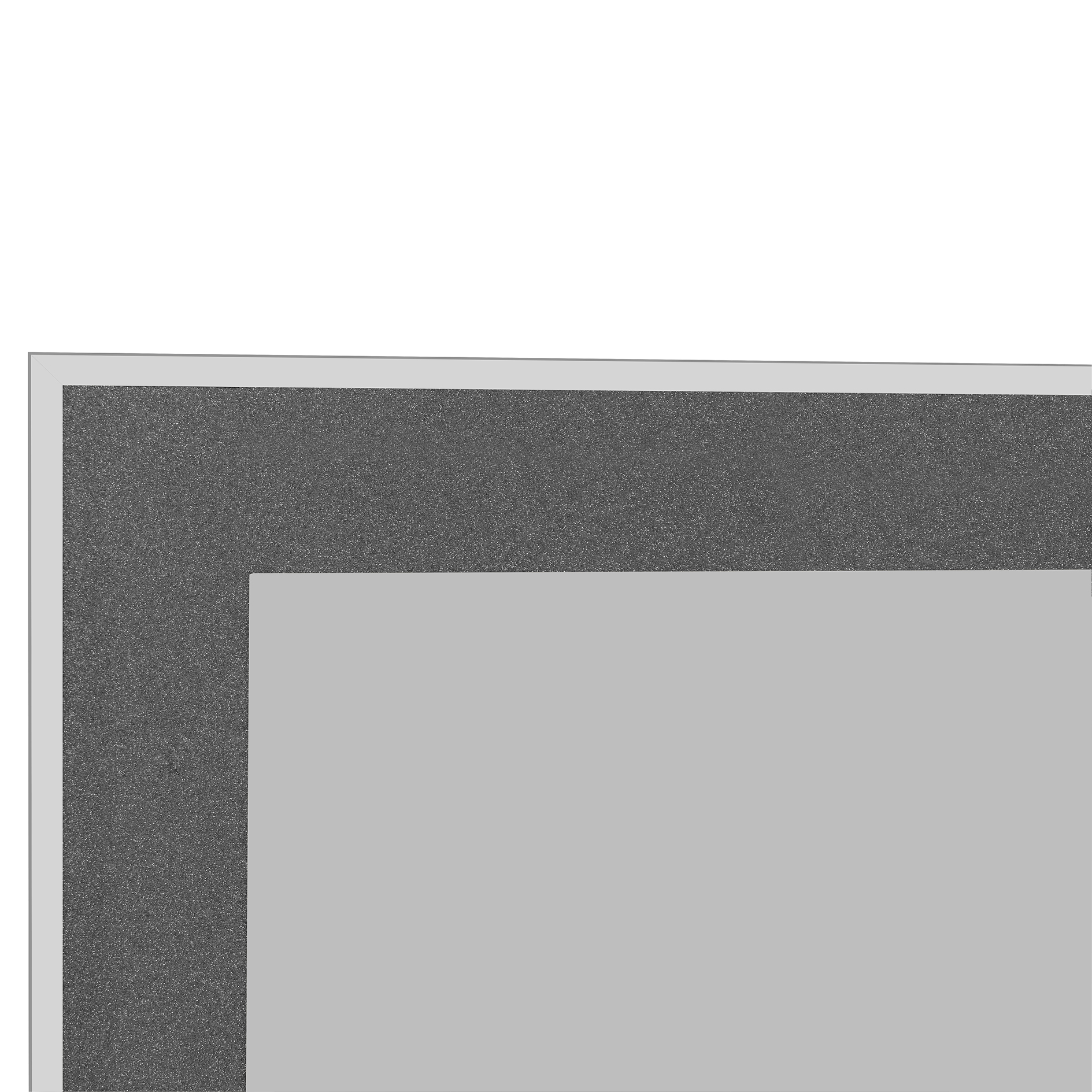 Facettenspiegel - schwarz - Glitzereffekt - 50x140 cm