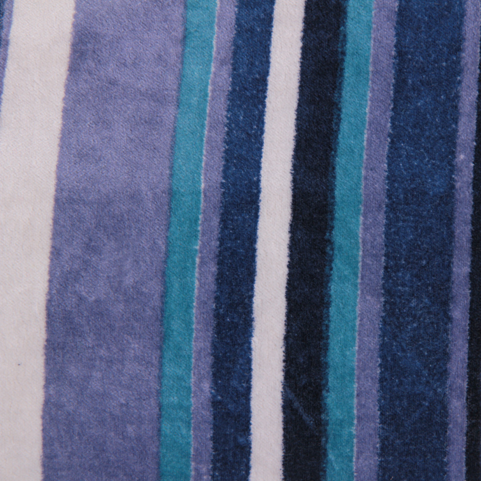 Samt-Kissen 'Lines', blau, B 55 cm, H 35 cm von fischer's lagerhaus