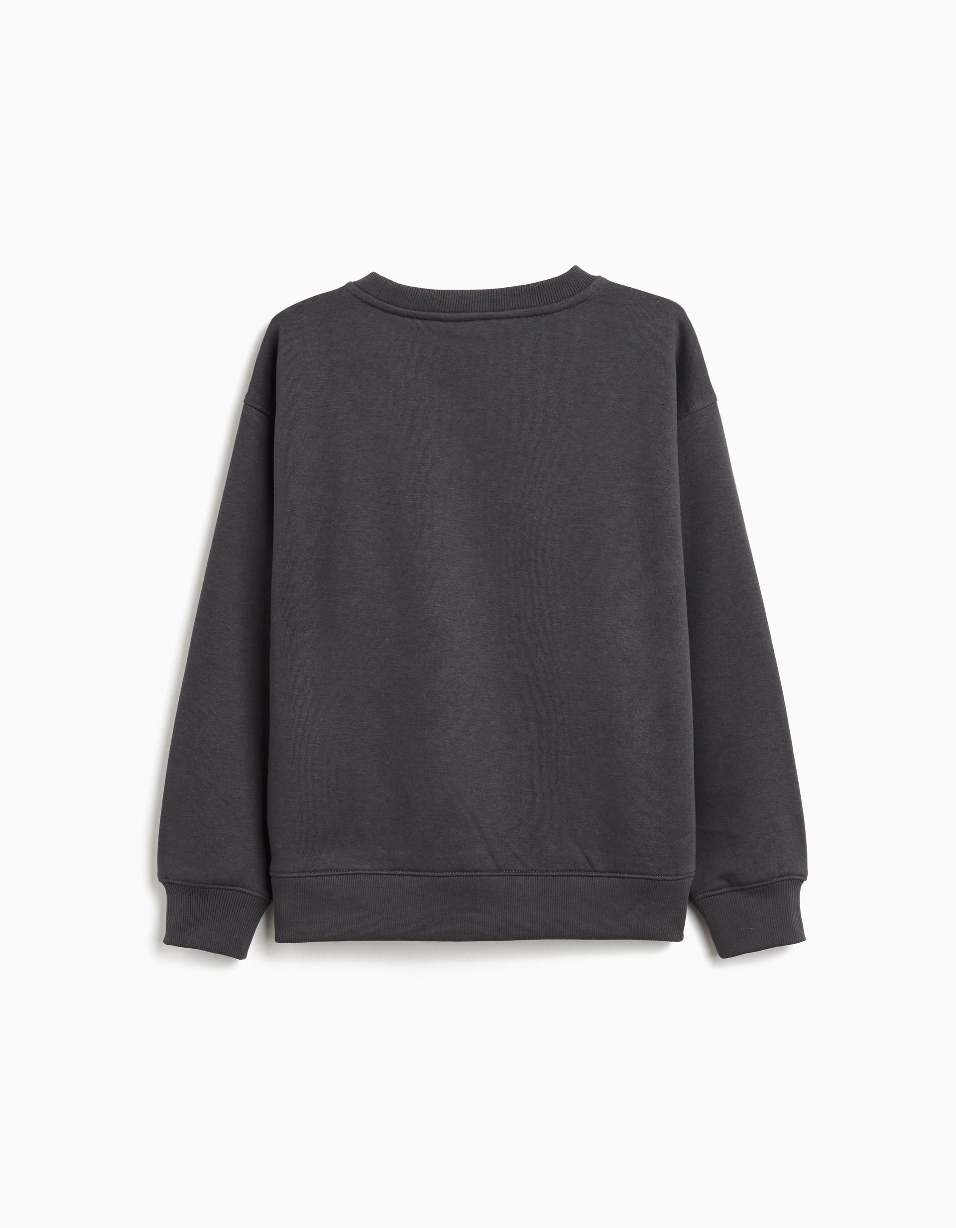 Sweatshirt de Felpa, Menino, Cinzento Escuro