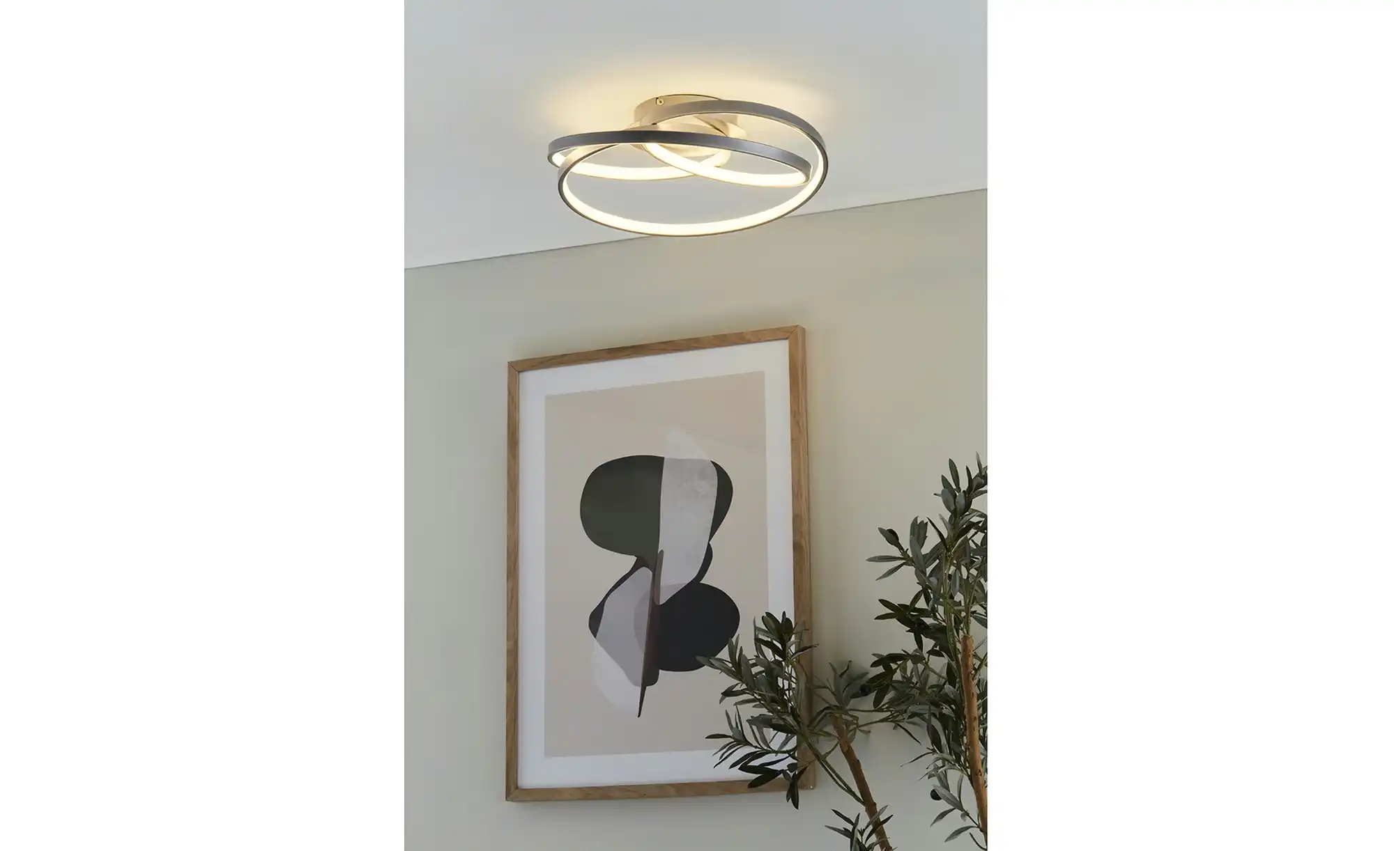 KHG LED-Deckenleuchte, 1-flammig, silberfarben
