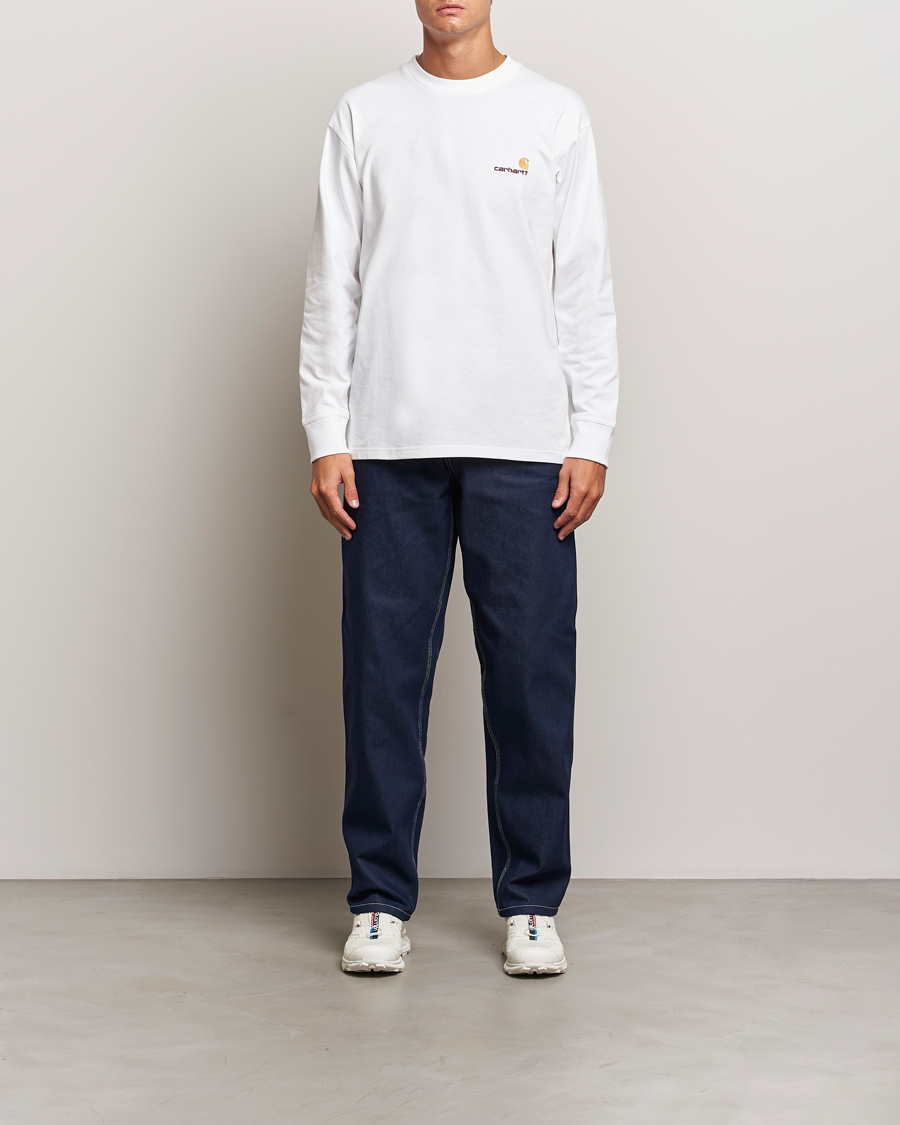 Carhartt WIP American Script Long Sleeve T-Shirt White