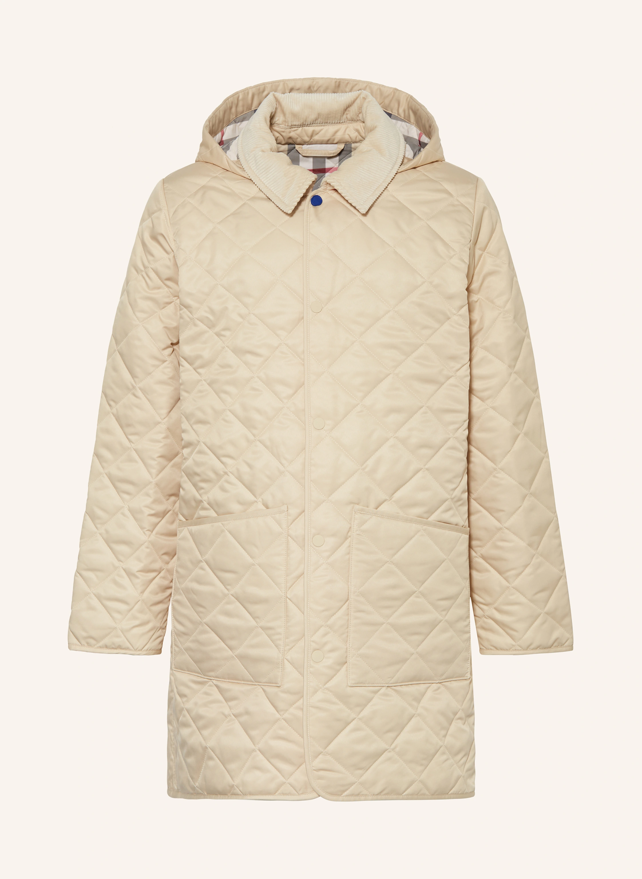 BURBERRY Steppmantel mit Cord