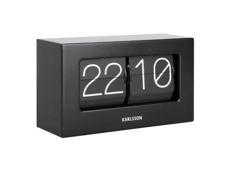 Wall/Table Clock Boxed Flip KA5620BK Black