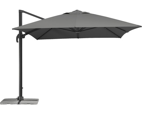 Schneider Rhodos Grande zweefparasol, 300 x 400 cm, H 288 cm, antraciet