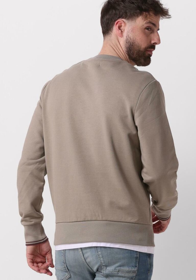 FRED PERRY olijf fred perry trui crew neck sweatshirt