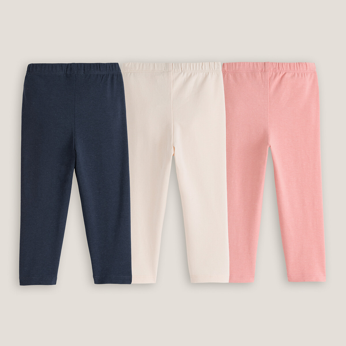 COLEÇÃO LA REDOUTE<br>Conjunto de 3 leggings lisas