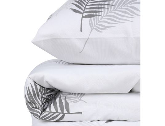 CONCEPT1 - Parure de lit housse de couette Palma 240x220cm + 2 taies 60x60 gris