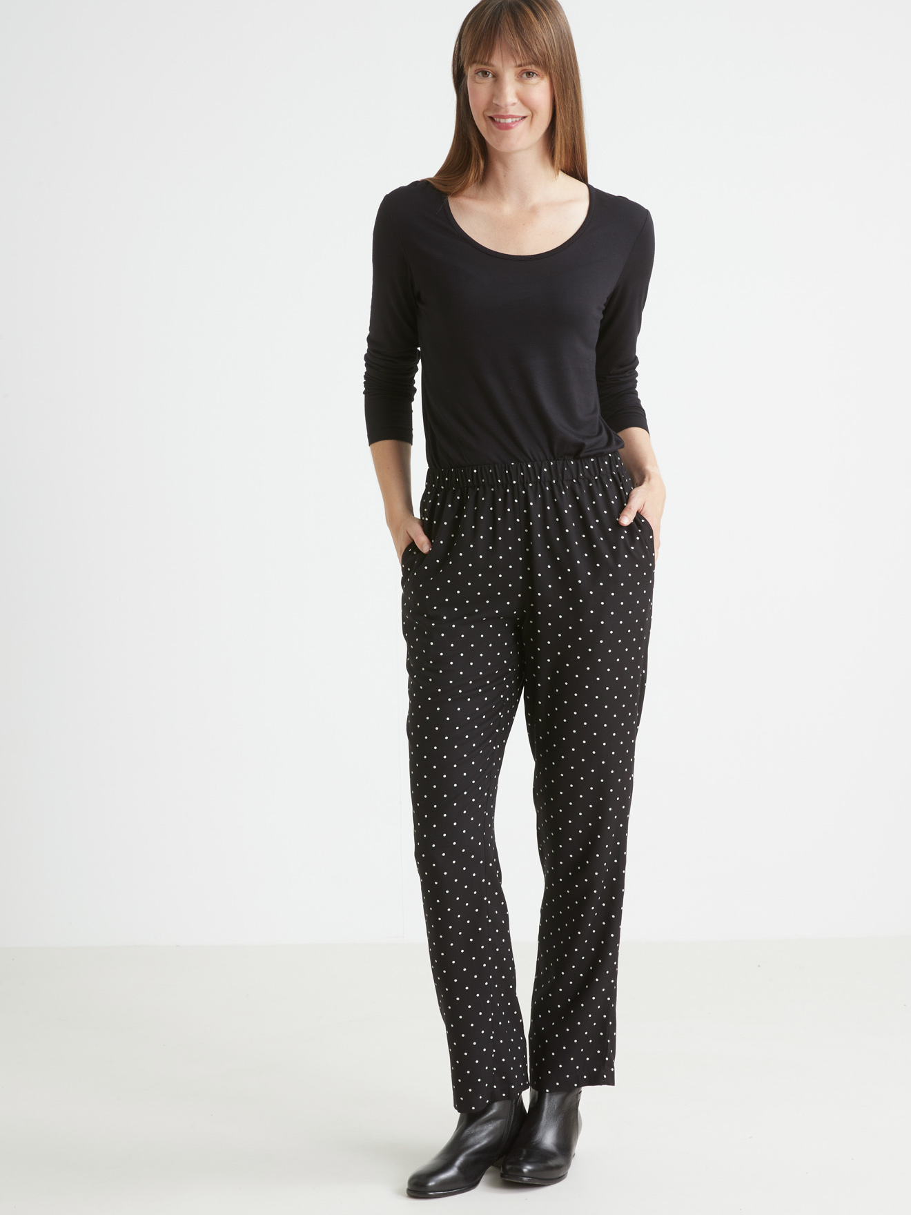 Pantalon entièrement élastiqué